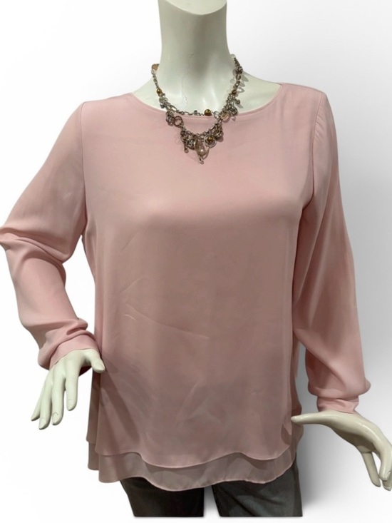 White House Black Market Tops - WHBM Dusty Rose Women's Split Back Blouse, size 10